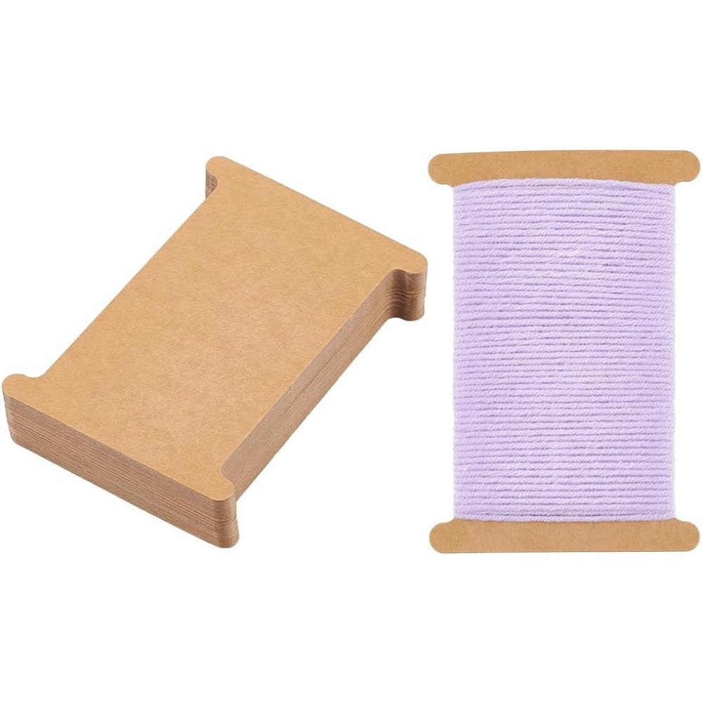 Organza Ribbon Spool - 50 adet Şerit Depolama Organizatör Karton
