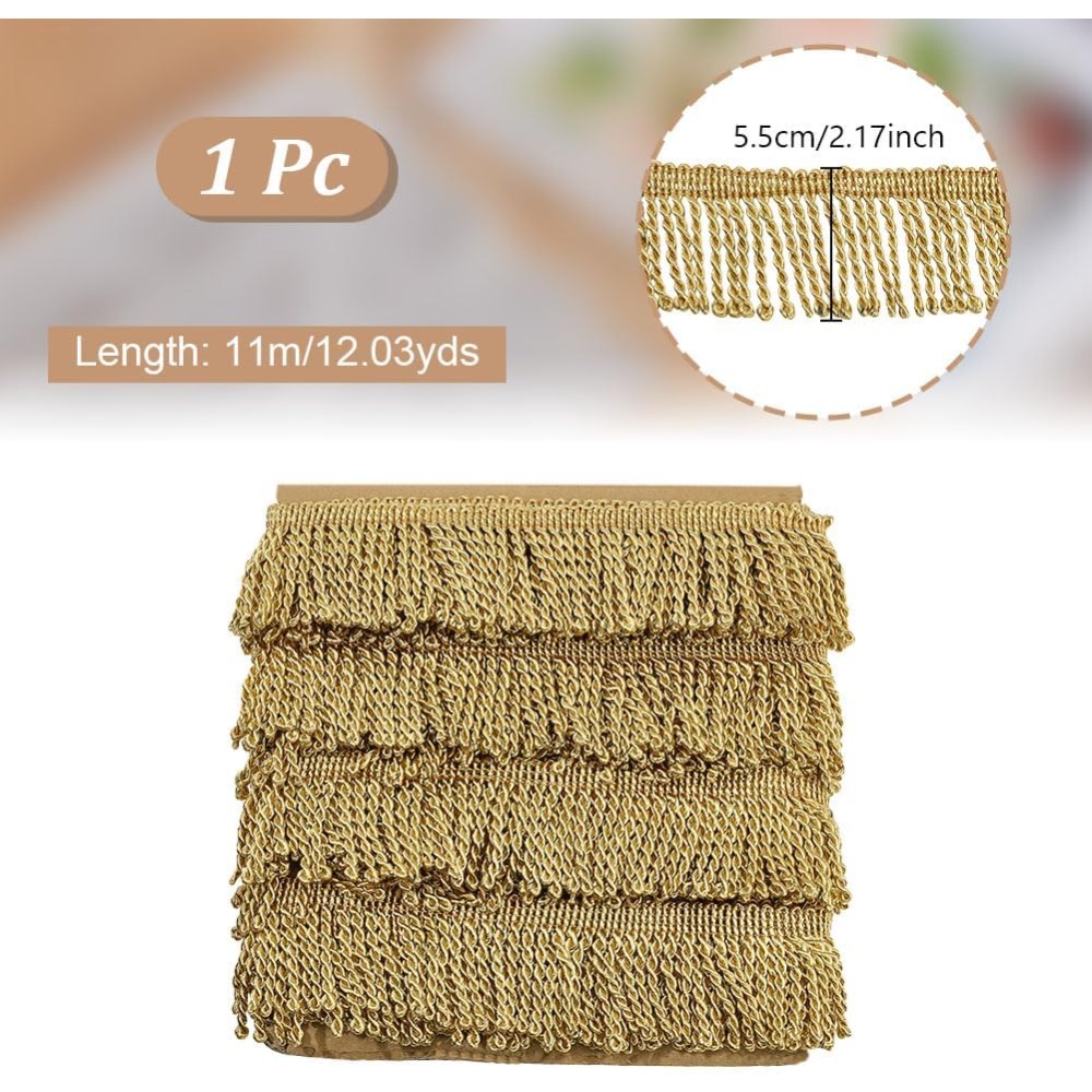 12 Yard x 2.2 İnç Saçaklı Şeri - Tassel Fringe Trim incelemesi ve fiyatı