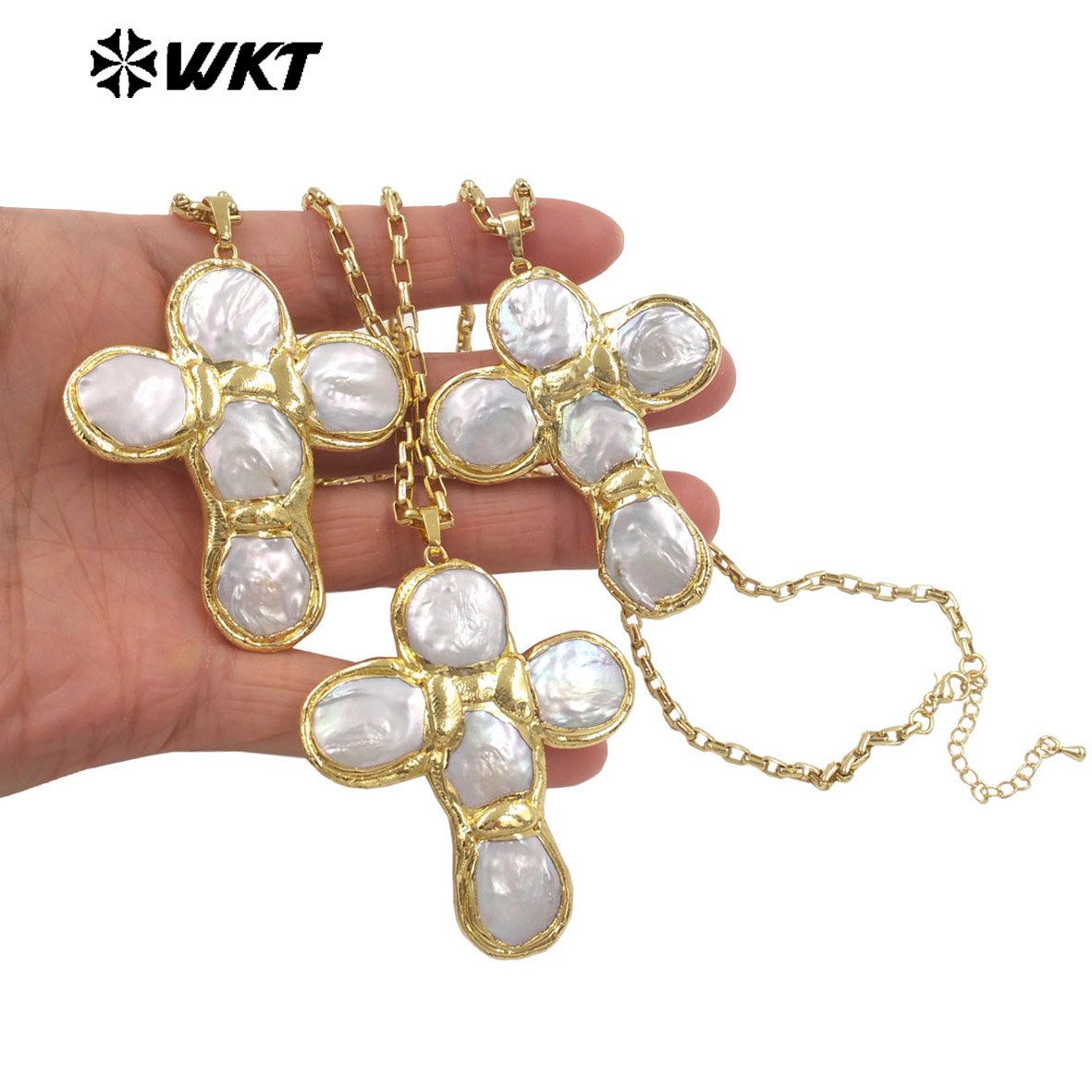 WT-JN349 Yeni Tasarım Doğal Ta - Pearl Trim Chain incelemesi ve fiyatı