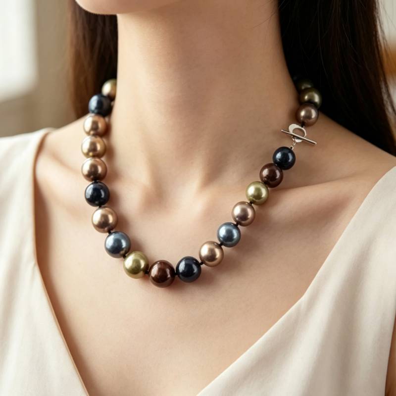 Büyük 12mm renkli yuvarlak gün - Pearl Trim Chain incelemesi ve fiyatı